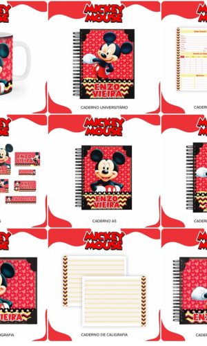 Aquivos digitais combo escolar mickey mouse