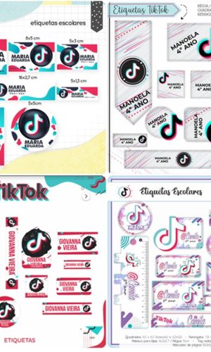 Arquivos Digitais Combo Etiquetas Tiktok