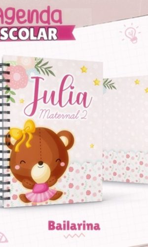 Arquivo Agenda Escolar Encadernaçao Bailarina #15824