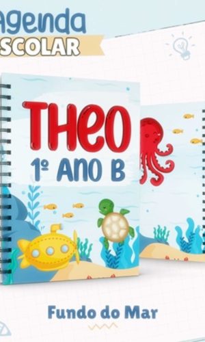 Arquivo Agenda Escolar Encadernaçao Fundo do Mar #15822