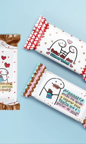 ARQUIVO BARRA CHOCOLATE 90g FLORK DIA DOS NAMORADOS #14030
