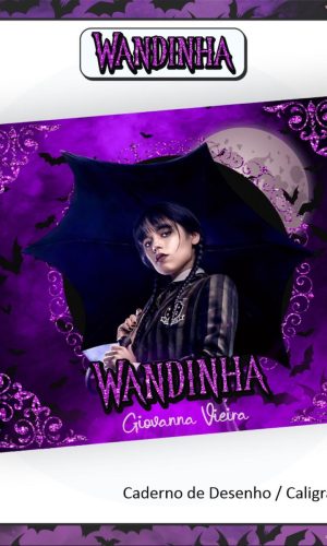 Arquivo Caderno Caligrafia/desenho Série Wandinha 2023 15658