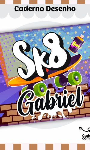 Arquivo Caderno de Desenho Escolar Tema Skate 2023 #15643