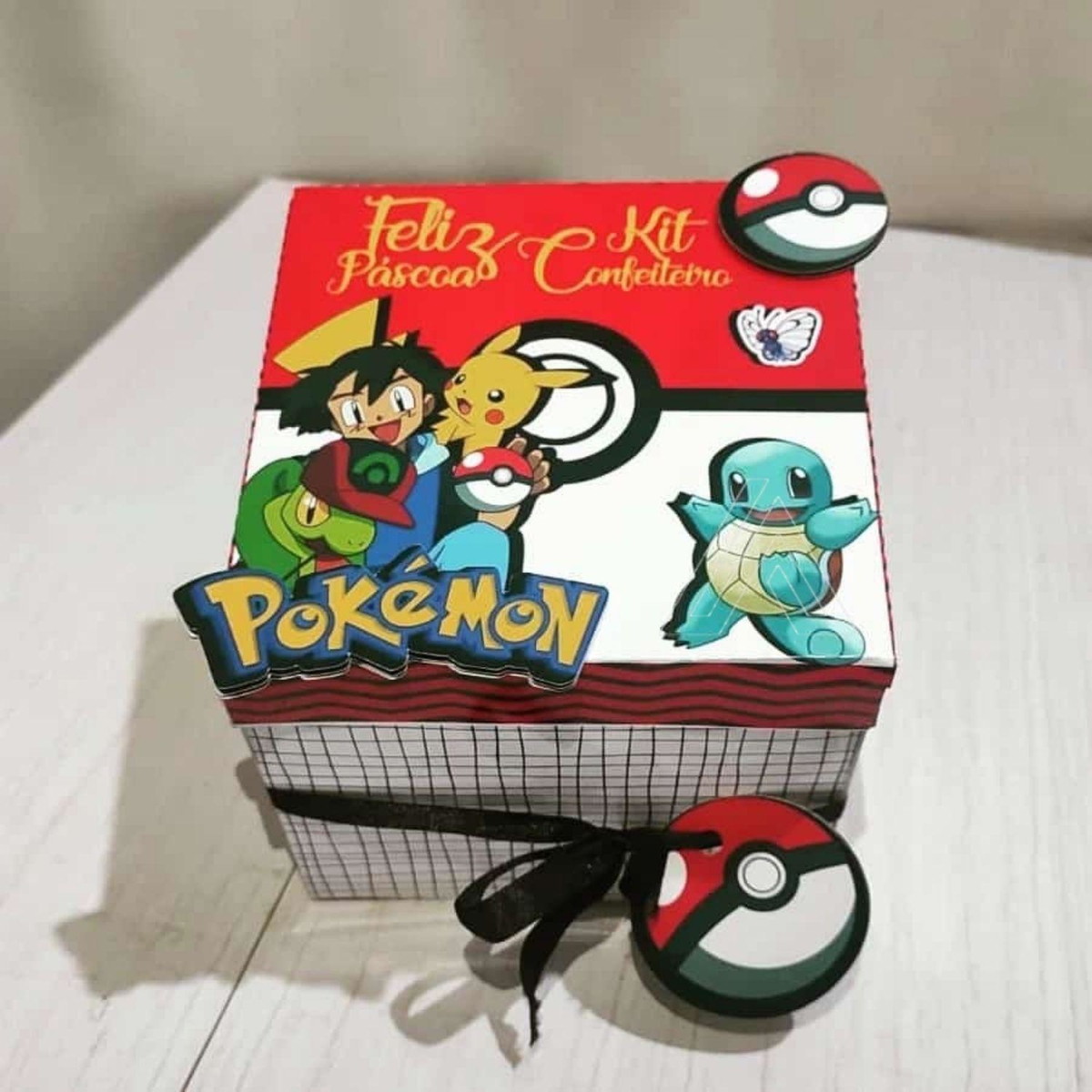 ARQUIVO CAIXA CONFEITEIRO PASCOA POKEMON #13625
