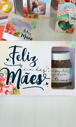 ARQUIVO CAIXA CORAÇÃO CHOCOLATE E NUTELLA DIA DAS MÃES #5009