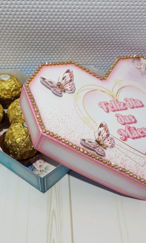 ARQUIVO CAIXA CORAÇÃO PARA DOCES DIA DAS MÃES #5058