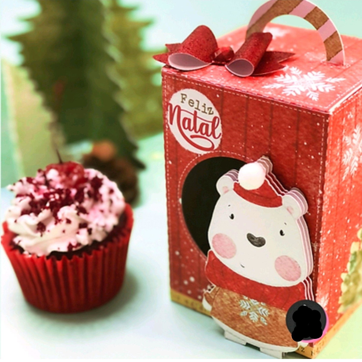 ARQUIVO CAIXA CUPCAKE E MINI PANETONE JÁ É NATAL #11300