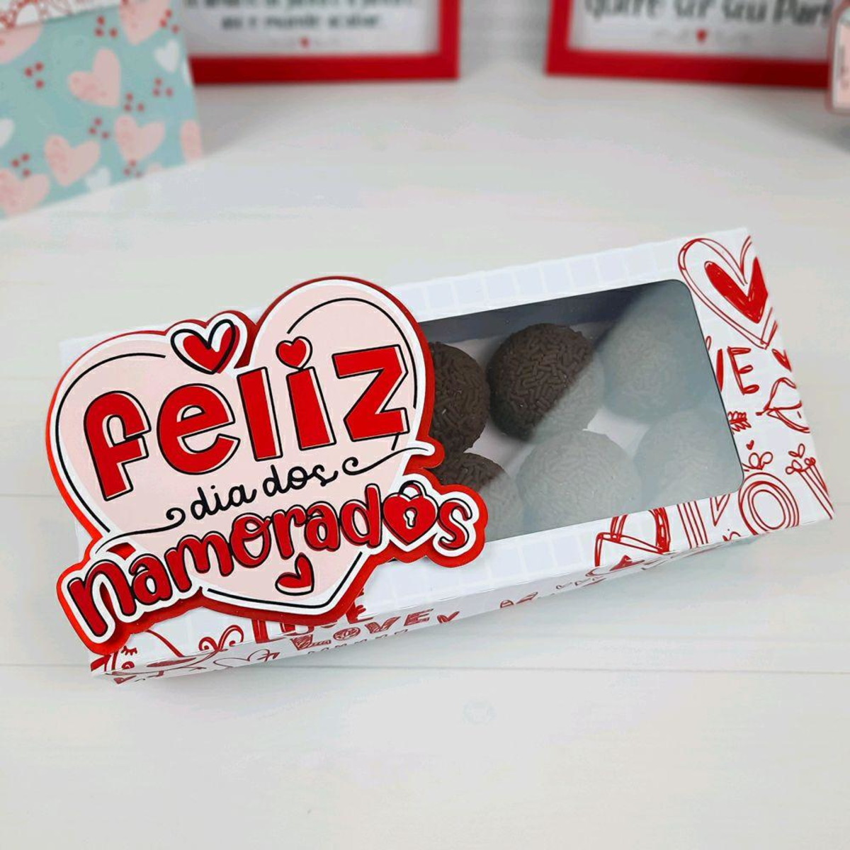 ARQUIVO CAIXA DIA DOS NAMORADOS 10 DOCES #5607 - Imagem 2