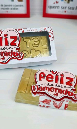 ARQUIVO CAIXA DIA DOS NAMORADOS BARRA DE CHOCOLATE #5609