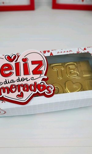 ARQUIVO CAIXA DIA DOS NAMORADOS BARRA DE CHOCOLATE #5609