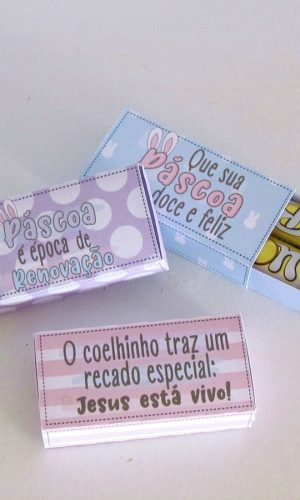 ARQUIVO CAIXA PARA 2 BATONS BRINDES CLIENTE PASCOA #13861