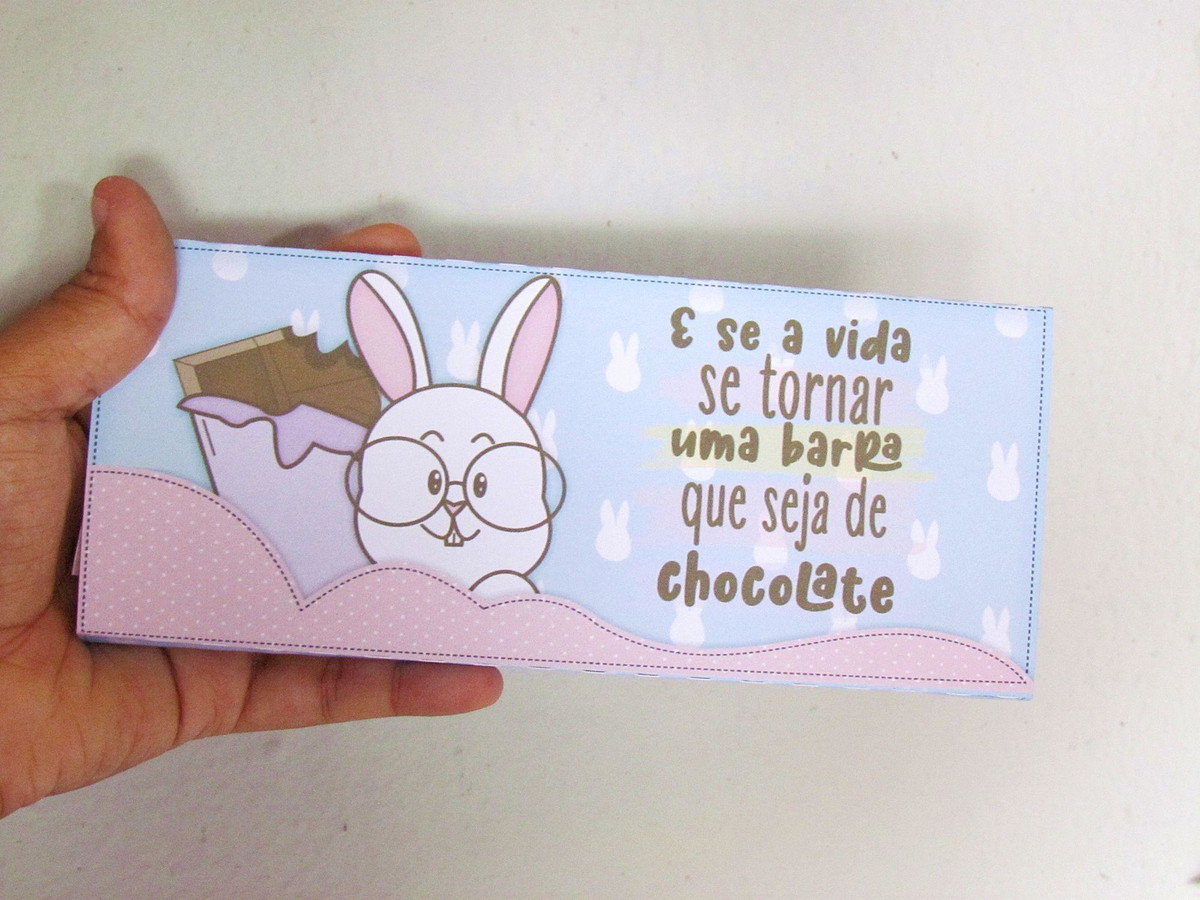 ARQUIVO CAIXA PARA BARRA 90g BRINDES CLIENTE PASCOA #13855 - Imagem 4