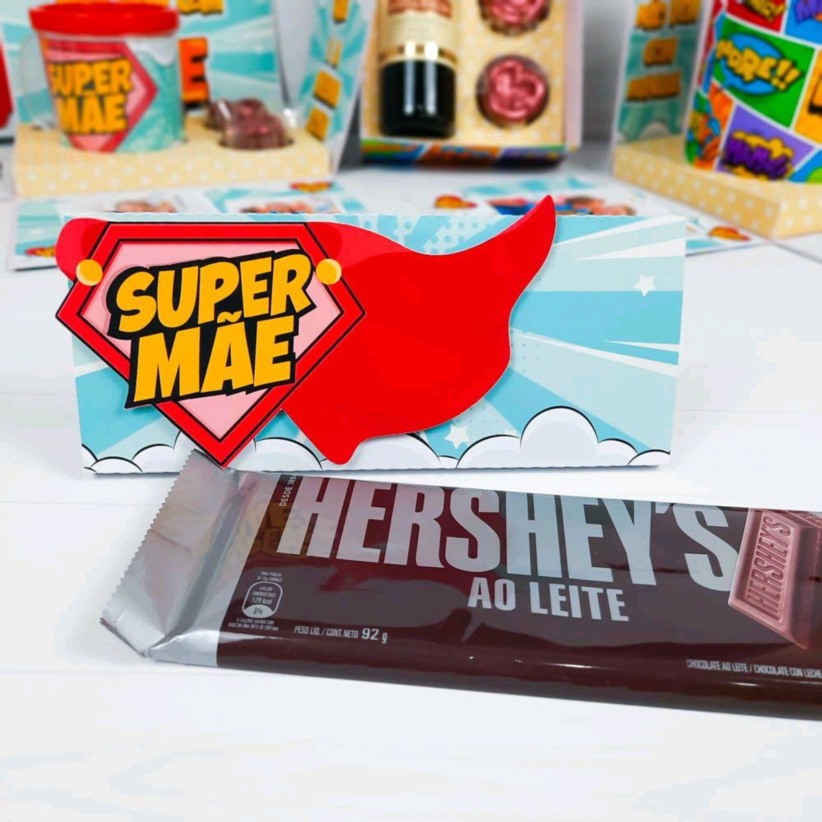 ARQUIVO CAPA SUPER MÃE BARRA DE CHOCOLATE DIA DAS MÃES #5111