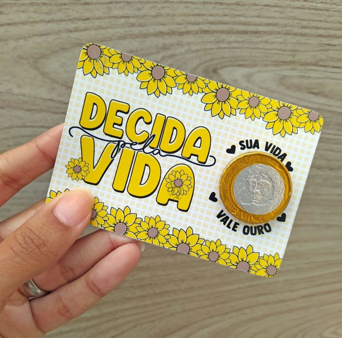 Arquivo Card Moeda De Chocolate Setembro Amarelo #15279