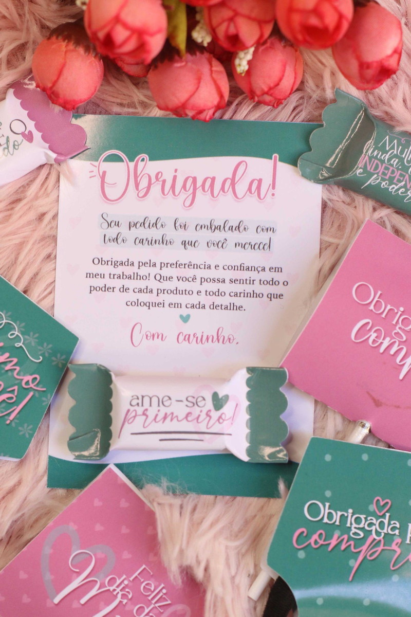 Arquivo Card p/ Balinha Brindes Clientes Dia das Mães #13960 - Imagem 2