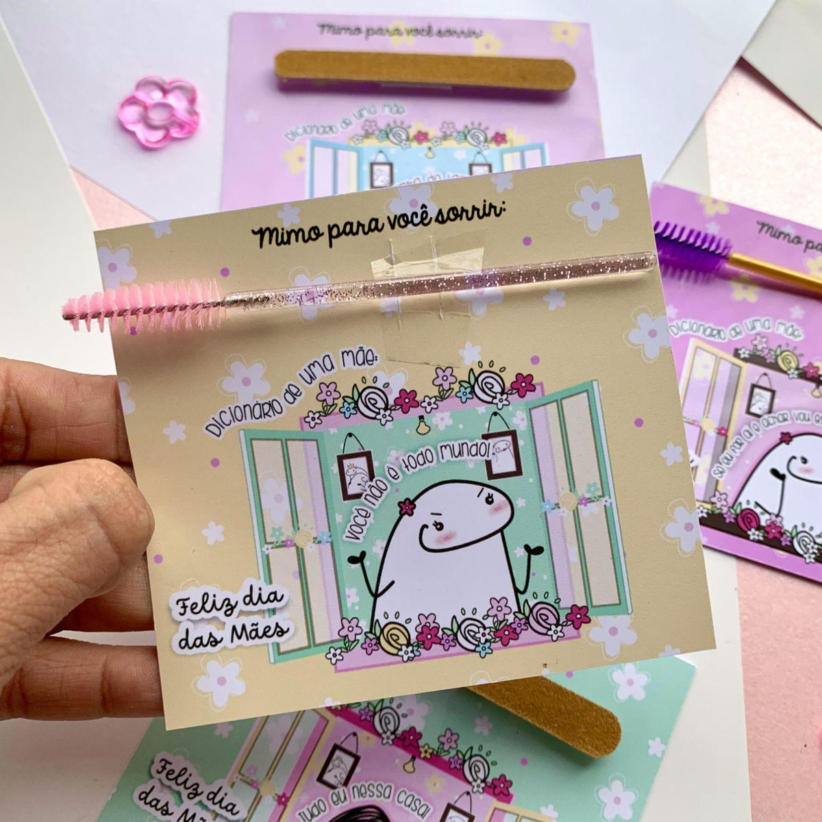 ARQUIVO CARD PARA LIXA/ESCOVINHA DIA DAS MÃES FLORK #13870 - Imagem 2