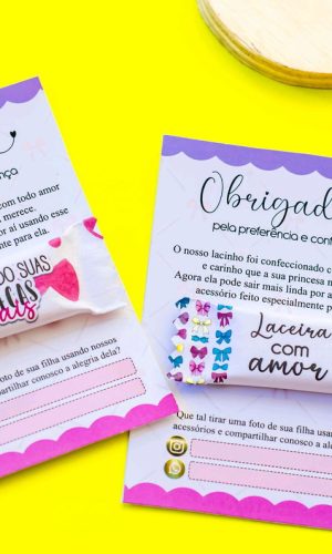 ARQUIVO CARTÃO E BALINHAS LACEIRA LAÇOS #11149
