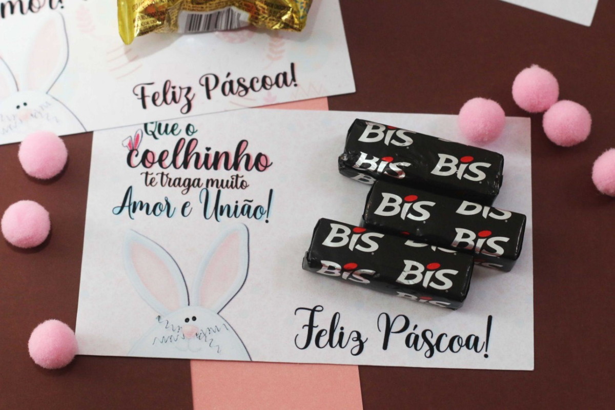 Arquivo Cartão para Chocolate de Pascoa #13790 - Imagem 3