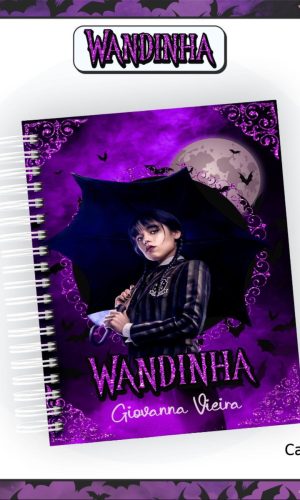 Arquivo Corte Caderno Escolar A5 Série Wandinha 2023 #15660