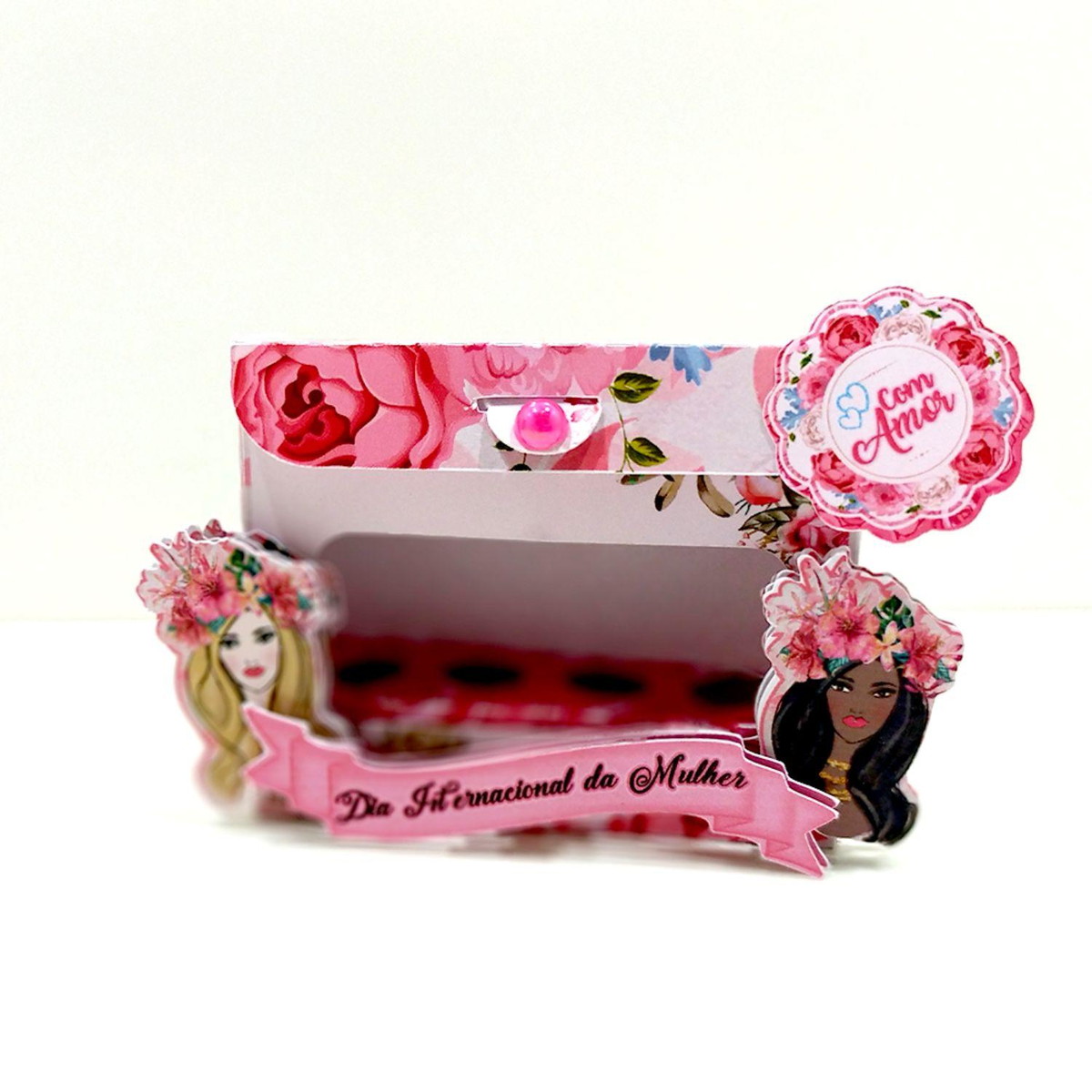 Arquivo Corte Caixa 4 Batons Chocolate Dia da Mulher #15732