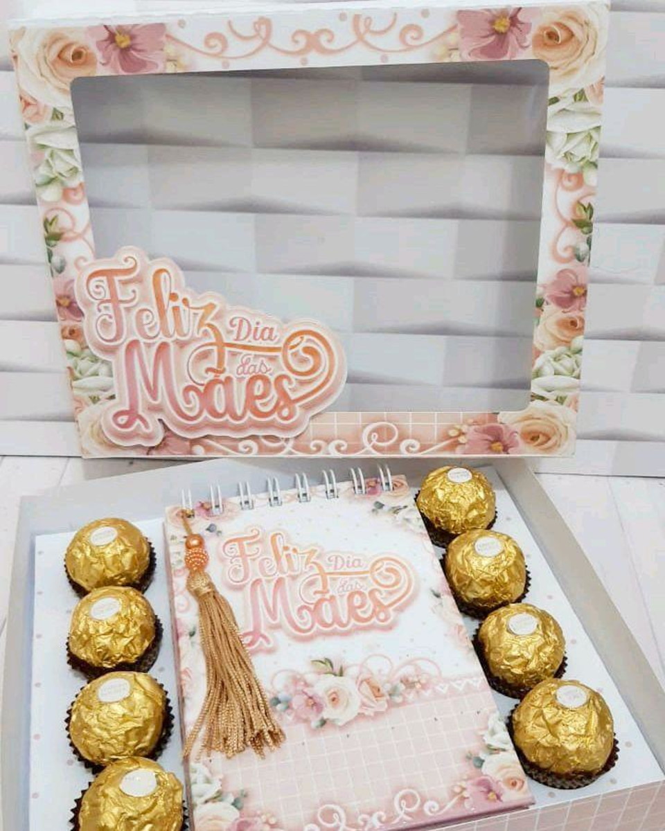 ARQUIVO CORTE CAIXA BLOQUINHO + 8 DOCES DIA DAS MÃES #5131 - Imagem 2