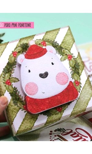 ARQUIVO CORTE CAIXA EXPLOSAO MINI PANETONE JÁ É NATAL #11299
