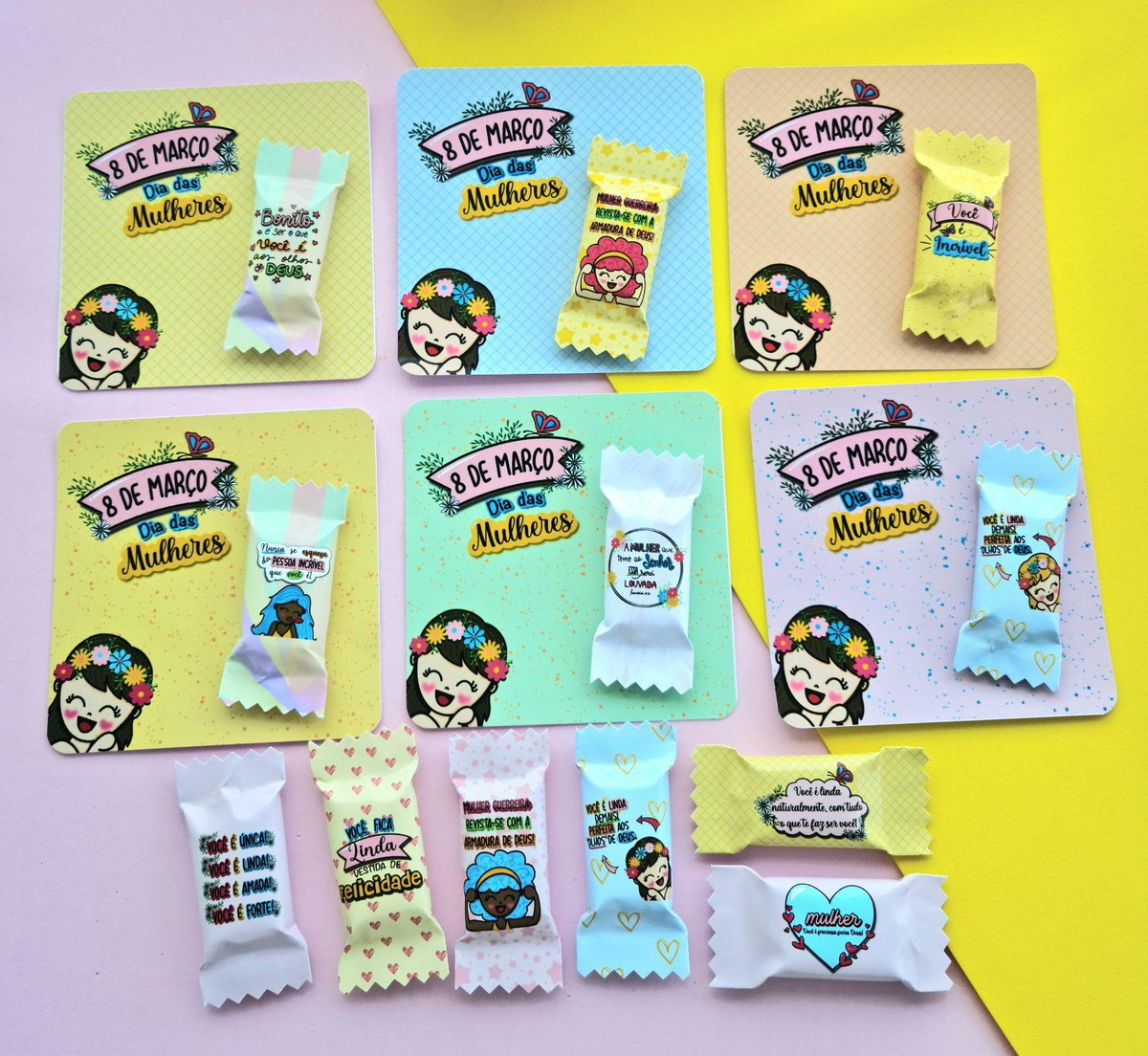 Arquivo Corte Card + Balinhas Dia da Mulher #15704