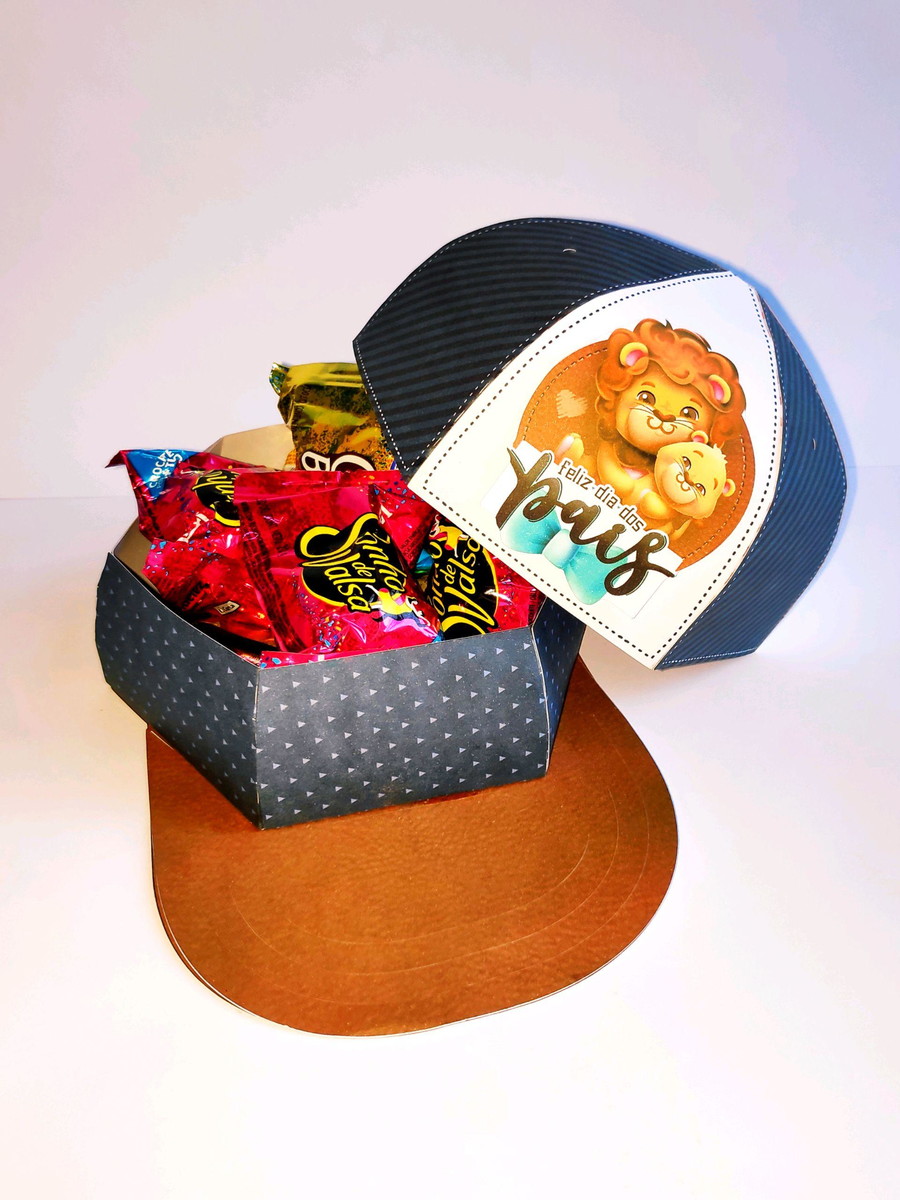 ARQUIVO CORTE DIA DOS PAIS BONÉ PORTA DOCES #7835 PDF STUDIO