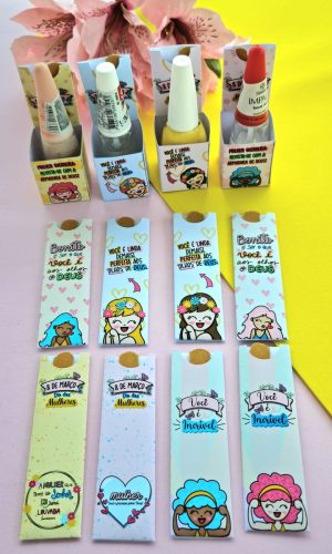 Arquivo Corte Kit Caixa Porta Esmalte Dia da Mulher #15708