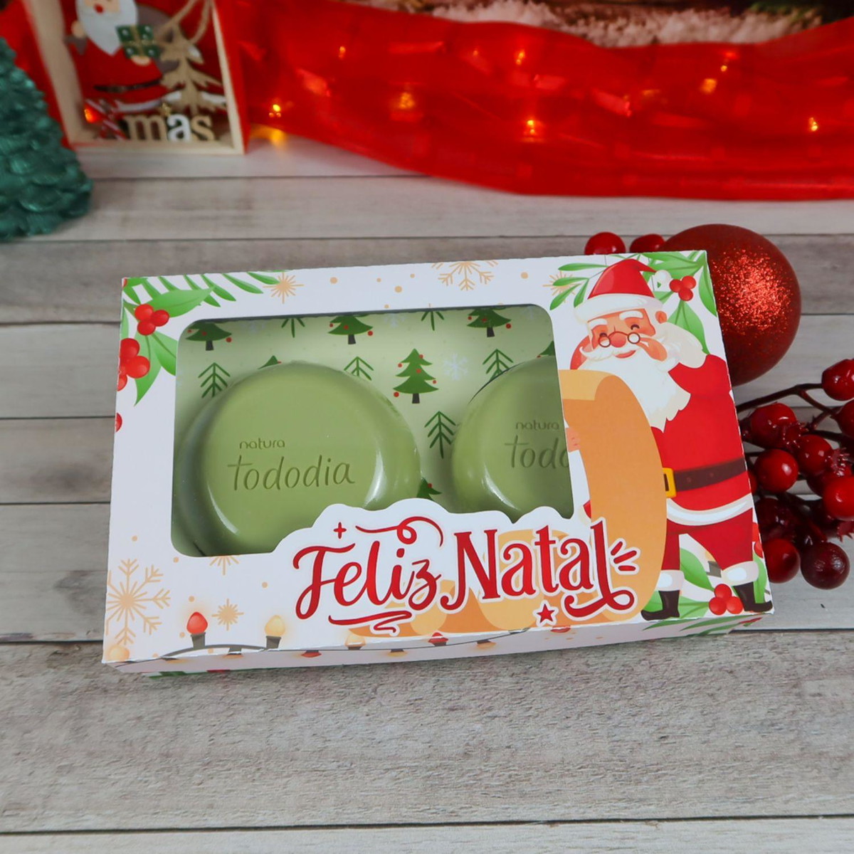 Arquivo Corte Kit Caixas Envelope para Sabonete Natal #16598 - Imagem 3