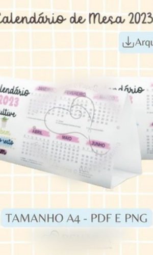 Arquivo Corte Kit Calendários de Mesa 2023 #15615