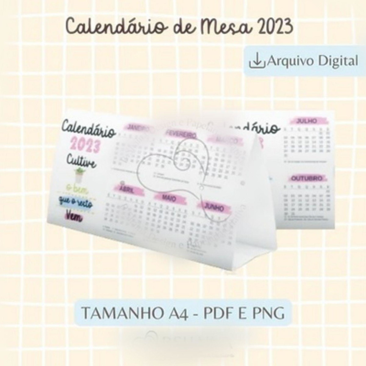 Arquivo Corte Kit Calendários de Mesa 2023 #15615