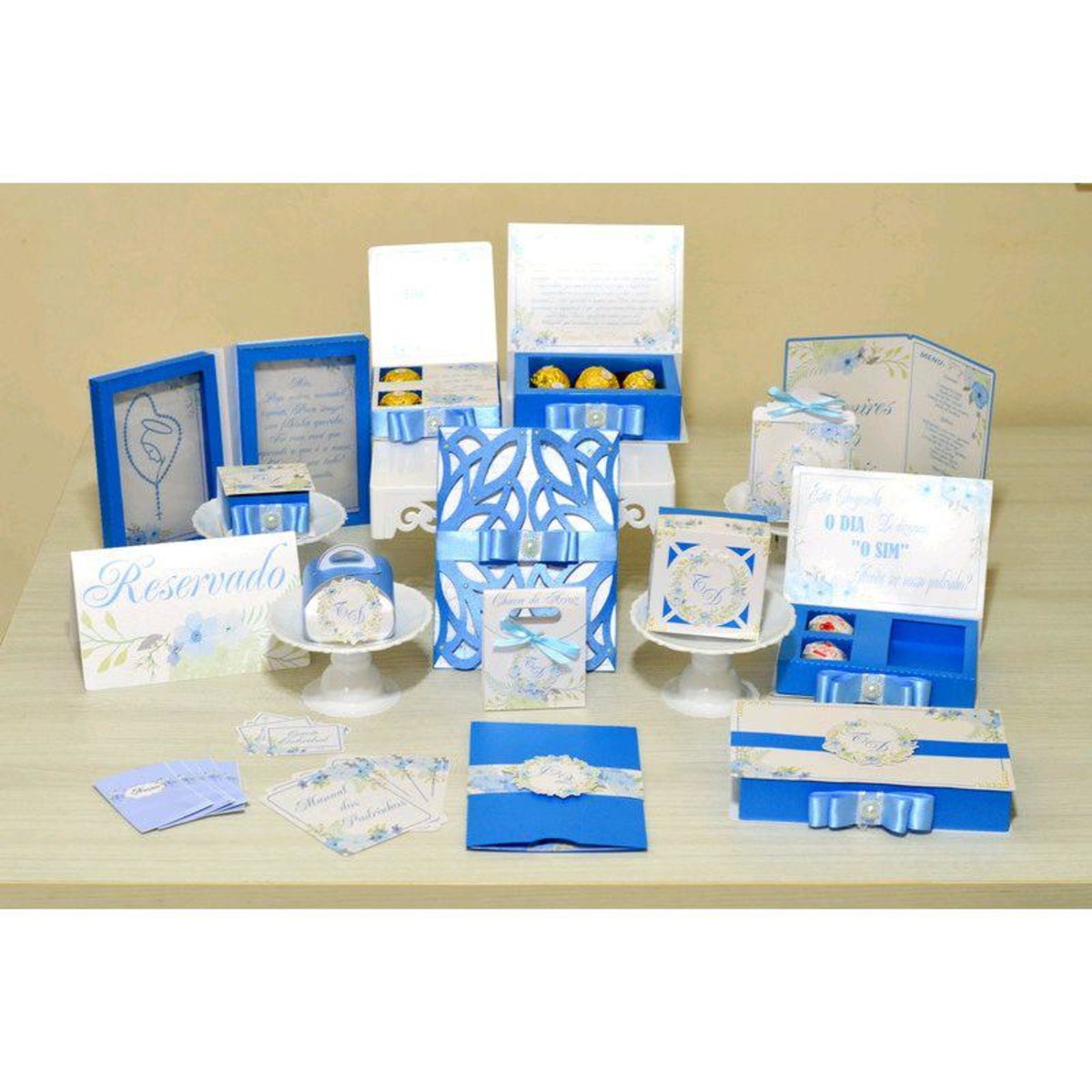 ARQUIVO CORTE KIT CASAMENTO AZUL ROYAL (#7088) PDF STUDIO