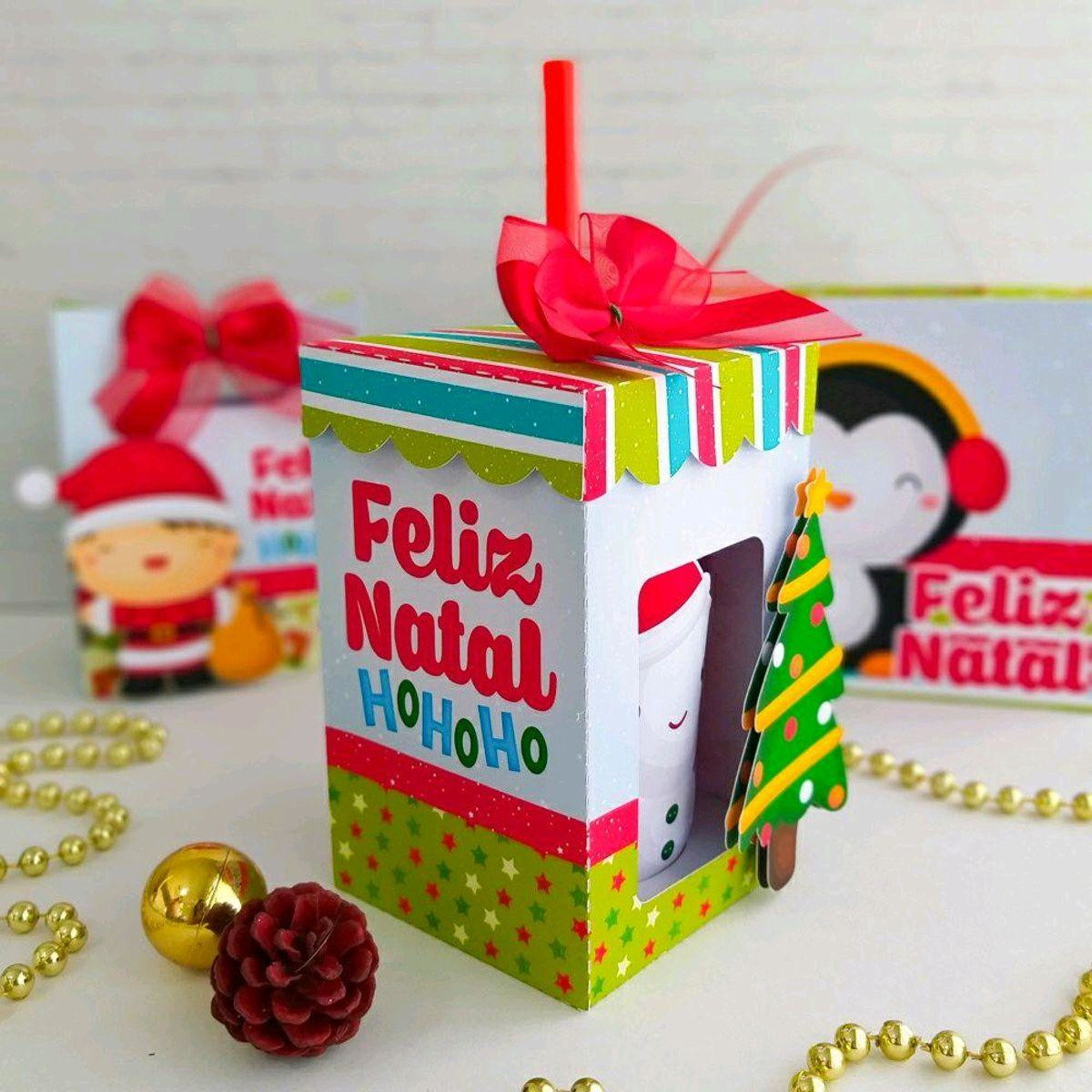 Arquivo Corte Natal Caixa para Copo Twister (2047)pdf Studio - Imagem 3