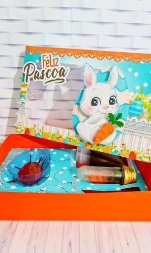 Arquivo Corte Pascoa Caixa Mini Confeiteiro Coelhinho #3283
