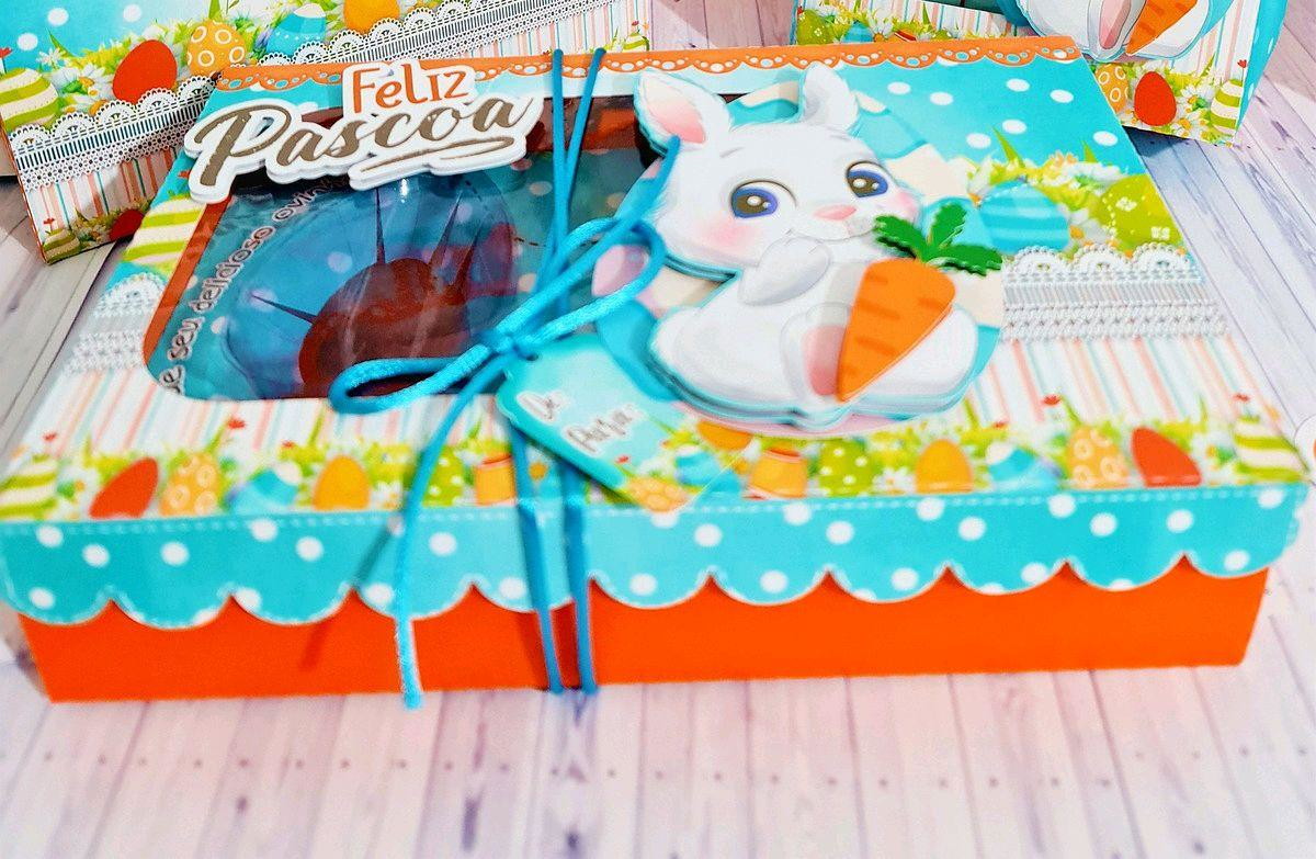 Arquivo Corte Pascoa Caixa Mini Confeiteiro Coelhinho #3283 - Imagem 3