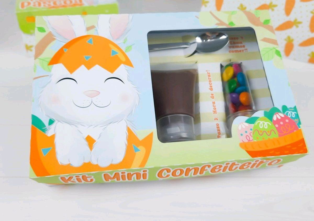 ARQUIVO CORTE PASCOA CAIXA MINI CONFEITEIRO COELHINHO #3363 - Imagem 3