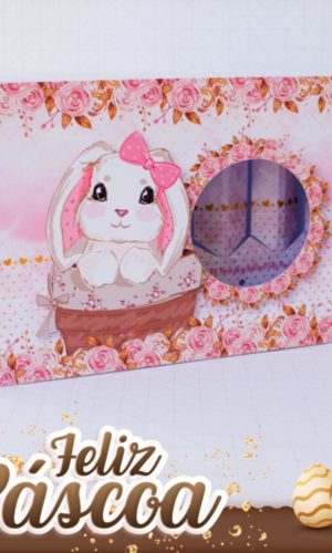 ARQUIVO CORTE PASCOA CAIXA MINI CONFEITEIRO COELHO ROSA 3094