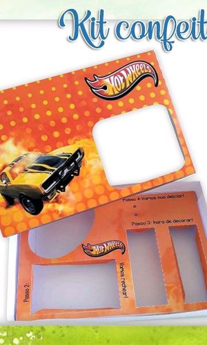 ARQUIVO CORTE PASCOA CAIXA MINI CONFEITEIRO HOT WHEELS #3197