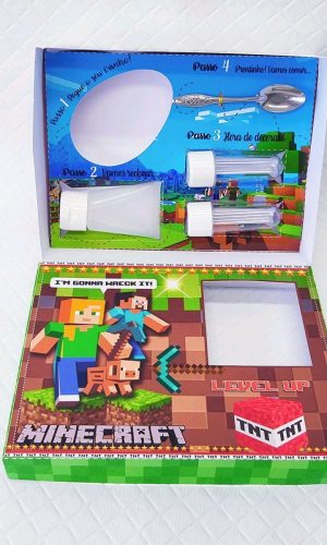 ARQUIVO CORTE PASCOA CAIXA MINI CONFEITEIRO MINECRAFT #3002