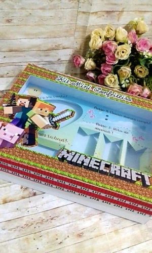 ARQUIVO CORTE PASCOA CAIXA MINI CONFEITEIRO MINECRAFT #3081