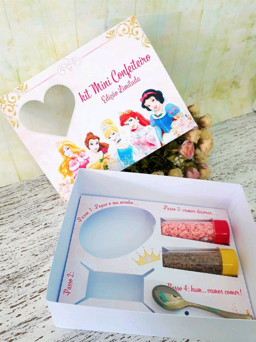 ARQUIVO CORTE PASCOA CAIXA MINI CONFEITEIRO PRINCESAS #3304