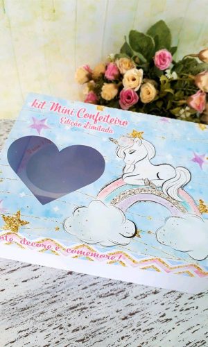 ARQUIVO CORTE PASCOA CAIXA MINI CONFEITEIRO UNICORNIO #3310