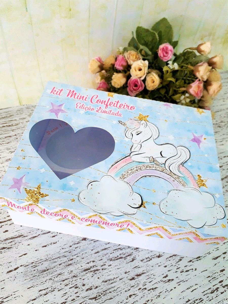 ARQUIVO CORTE PASCOA CAIXA MINI CONFEITEIRO UNICORNIO #3310