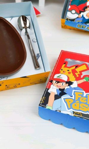 ARQUIVO CORTE PASCOA CAIXA OVO DE COLHER POKEMON 250g #3395