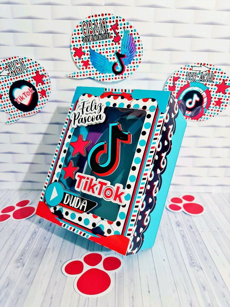 ARQUIVO CORTE PASCOA CAIXA OVO DE COLHER TIK TOK 250g #3321 - Imagem 2