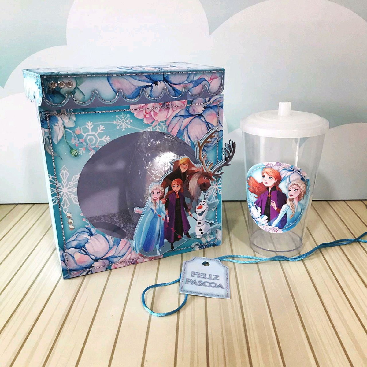 ARQUIVO CORTE PASCOA CAIXA OVO E COPO FROZEN #4586