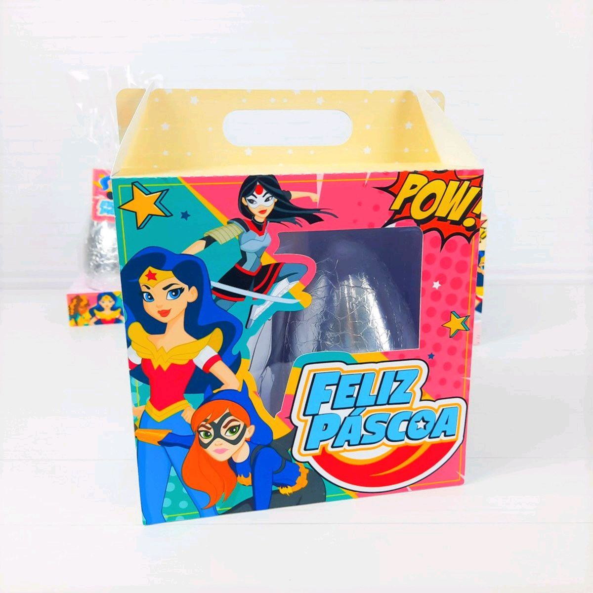 ARQUIVO CORTE PASCOA CAIXA OVO E COPO SUPER HEROINAS #3435 - Imagem 3