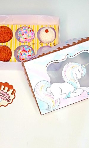 ARQUIVO CORTE PASCOA CAIXA PARA 6 DOCES UNICORNIO #13677