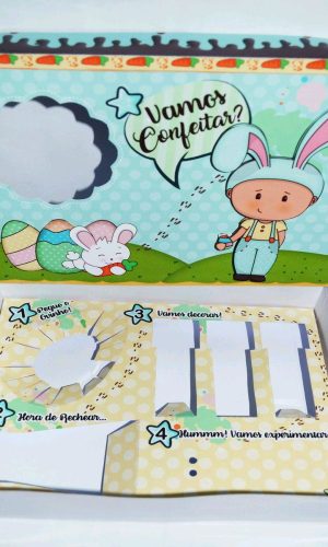 ARQUIVO CORTE PASCOA MINI CONFEITEIRO COELHO MENINO #3066